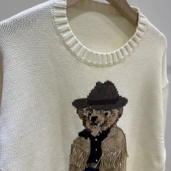 Polo by Ralph Lauren White Bear Sweater - Picture 5 of 7